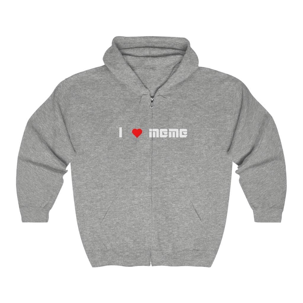 Love Meme Zipped Hoodie - 2020 HKAZ Co.