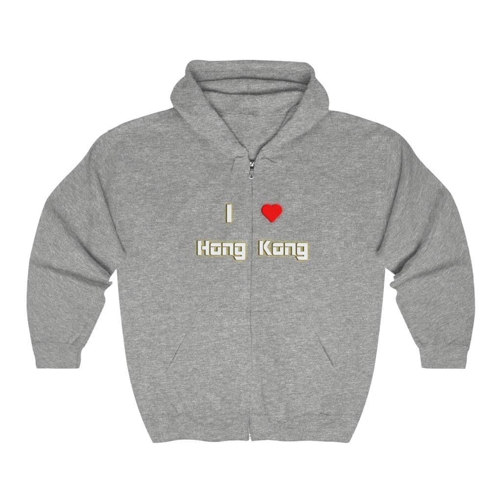 Love HK Zipped Hoodie - 2020 HKAZ Co.