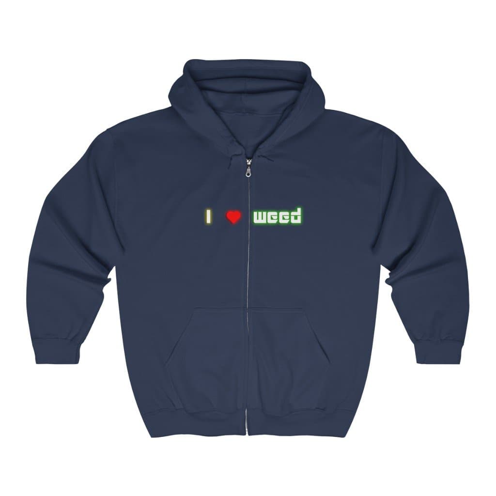 Love Weed Zipped Hoodie - 2020 HKAZ Co.