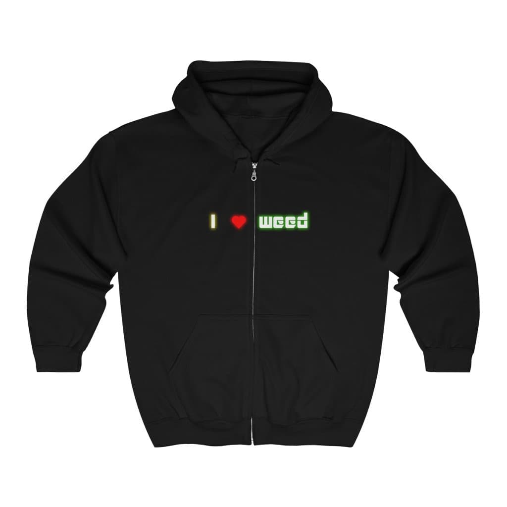 Love Weed Zipped Hoodie - 2020 HKAZ Co.