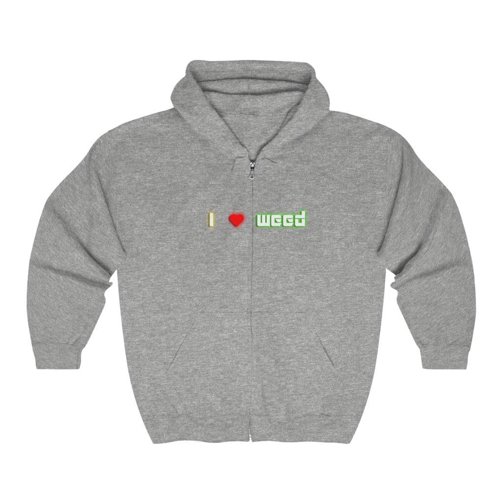 Love Weed Zipped Hoodie - 2020 HKAZ Co.