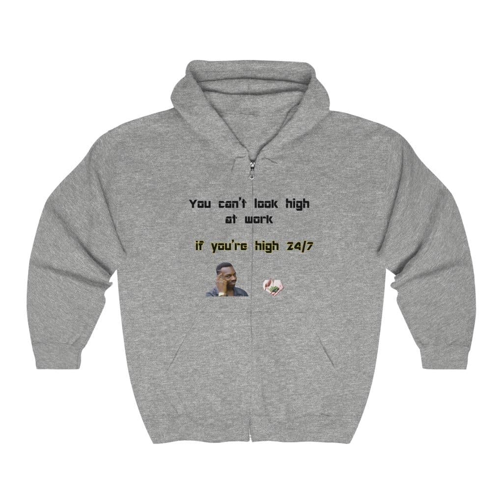 Stay High 24/7 Zipped Hoodie - 2020 HKAZ Co.