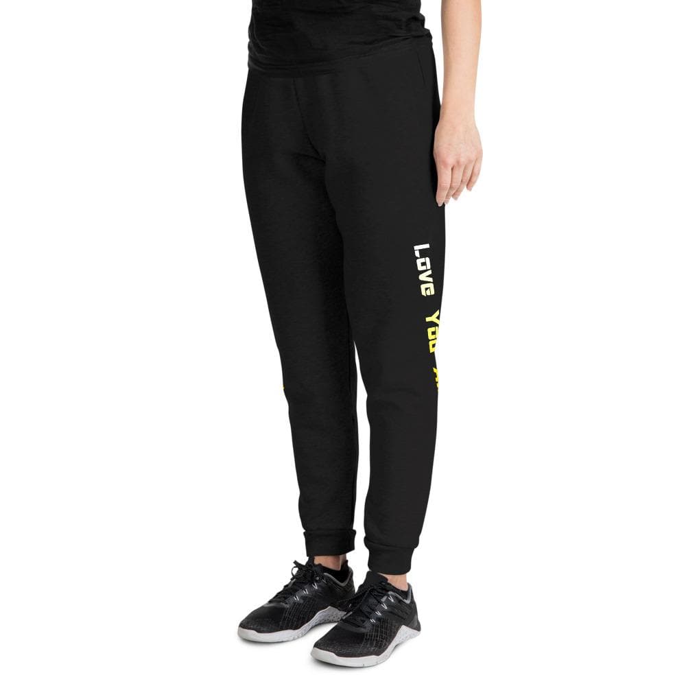 Love You All Black Joggers - 2021 HKAZ Co.