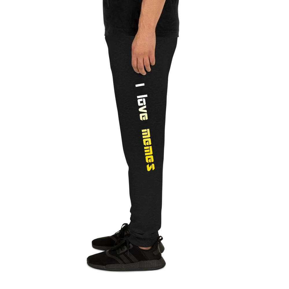 Love Memes Black Joggers - 2021 HKAZ Co.
